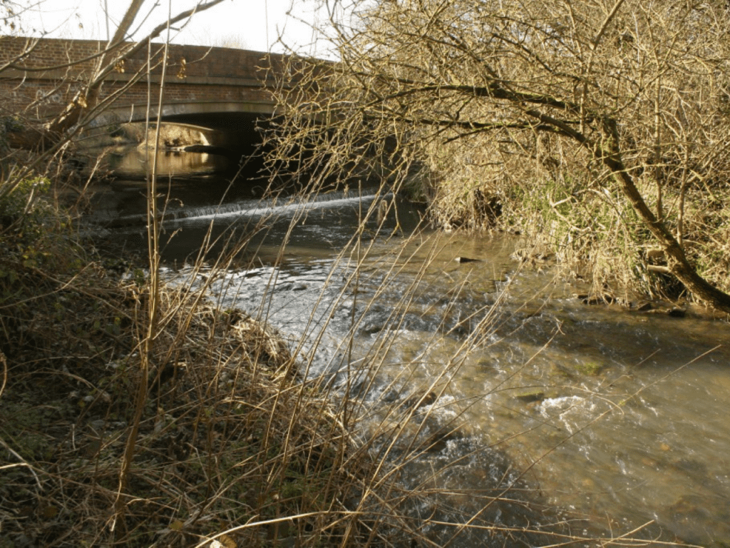 Before: A240 weir on the Hogsmill