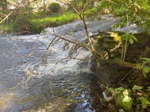 A weir on the River Darent