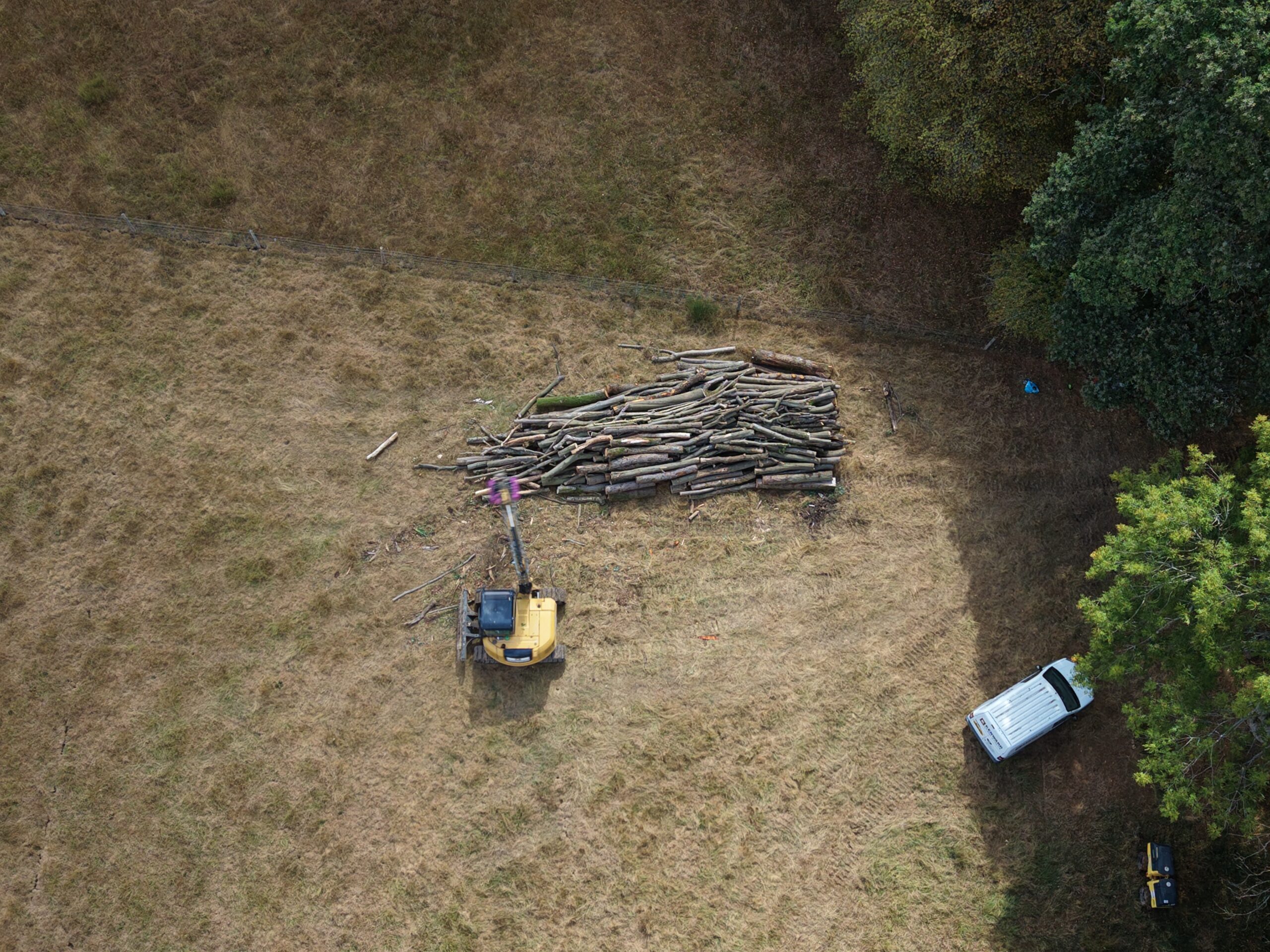 Aerial view of Fay Cottage Farm