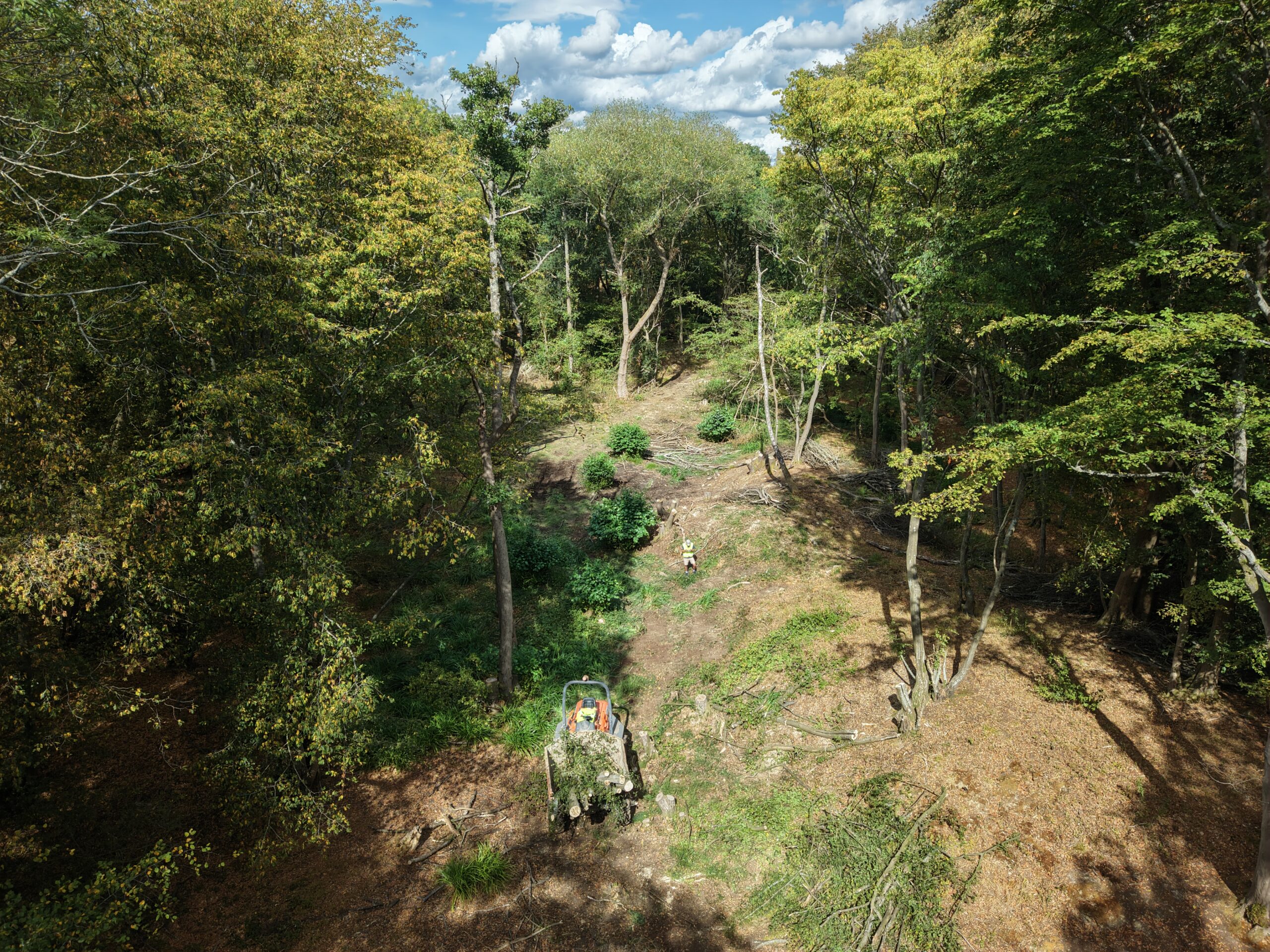 Aerial view of Fay Cottage Farm